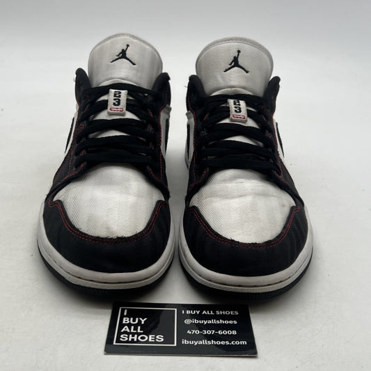 Size 11 - Air Jordan 1 SE Utility Low White Black Red W (DD9337-106)