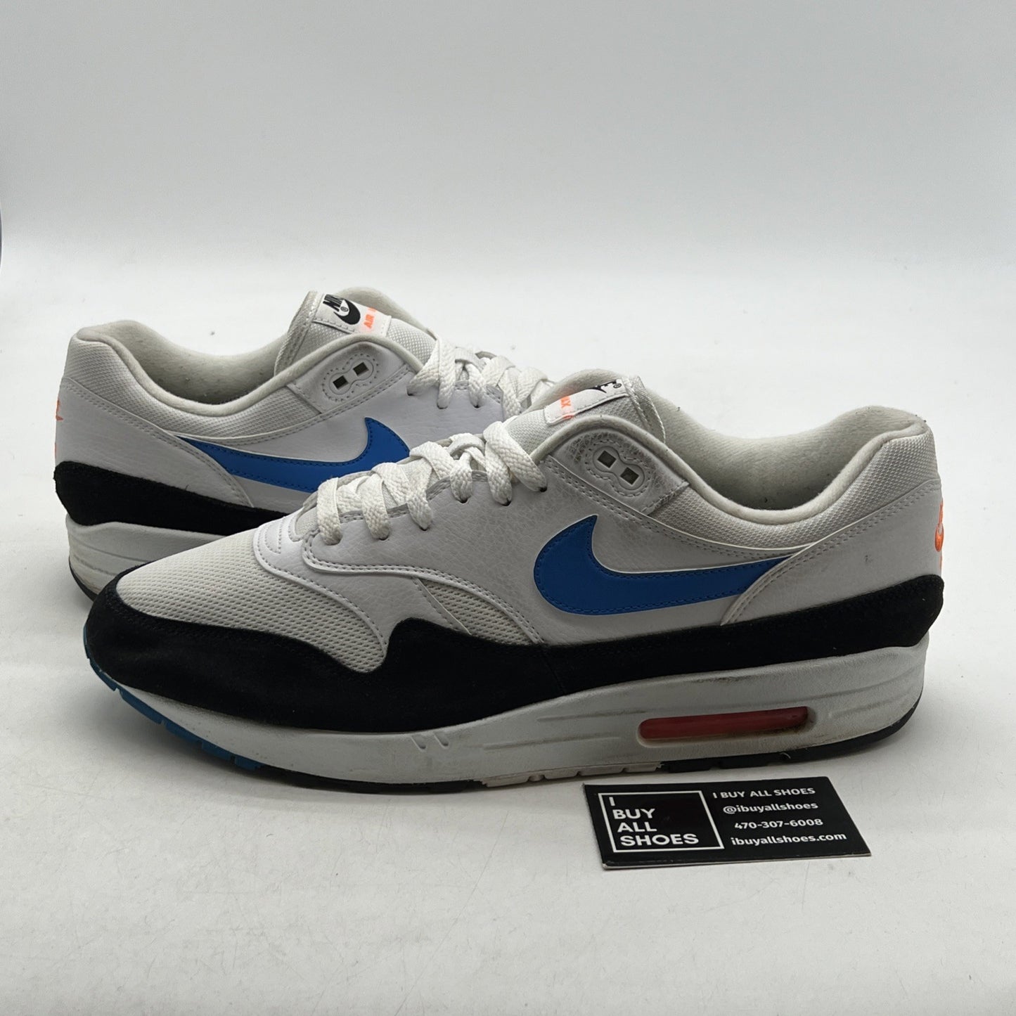 Size 13 - Nike Air Max 1 Photo Blue Total Orange (AH8145-112)