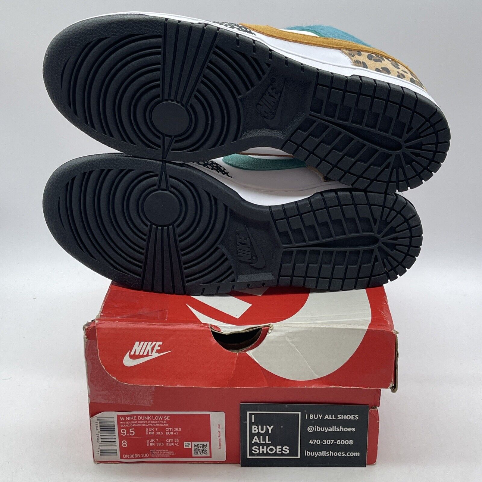 Size 9.5W - Nike Dunk SE Low Safari Mix Red White Leather Suede (DN3866-100)