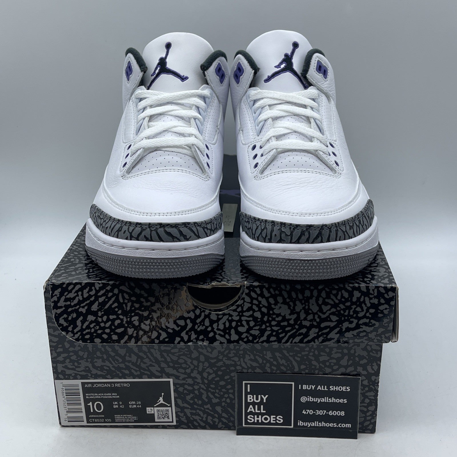 Size 10 - Air Jordan 3 Retro Mid Dark Iris (CT8532-105)