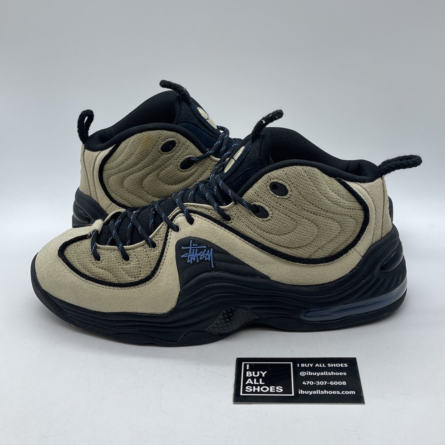 Size 11 - Nike Stussy x Air Penny 2 Rattan Limestone