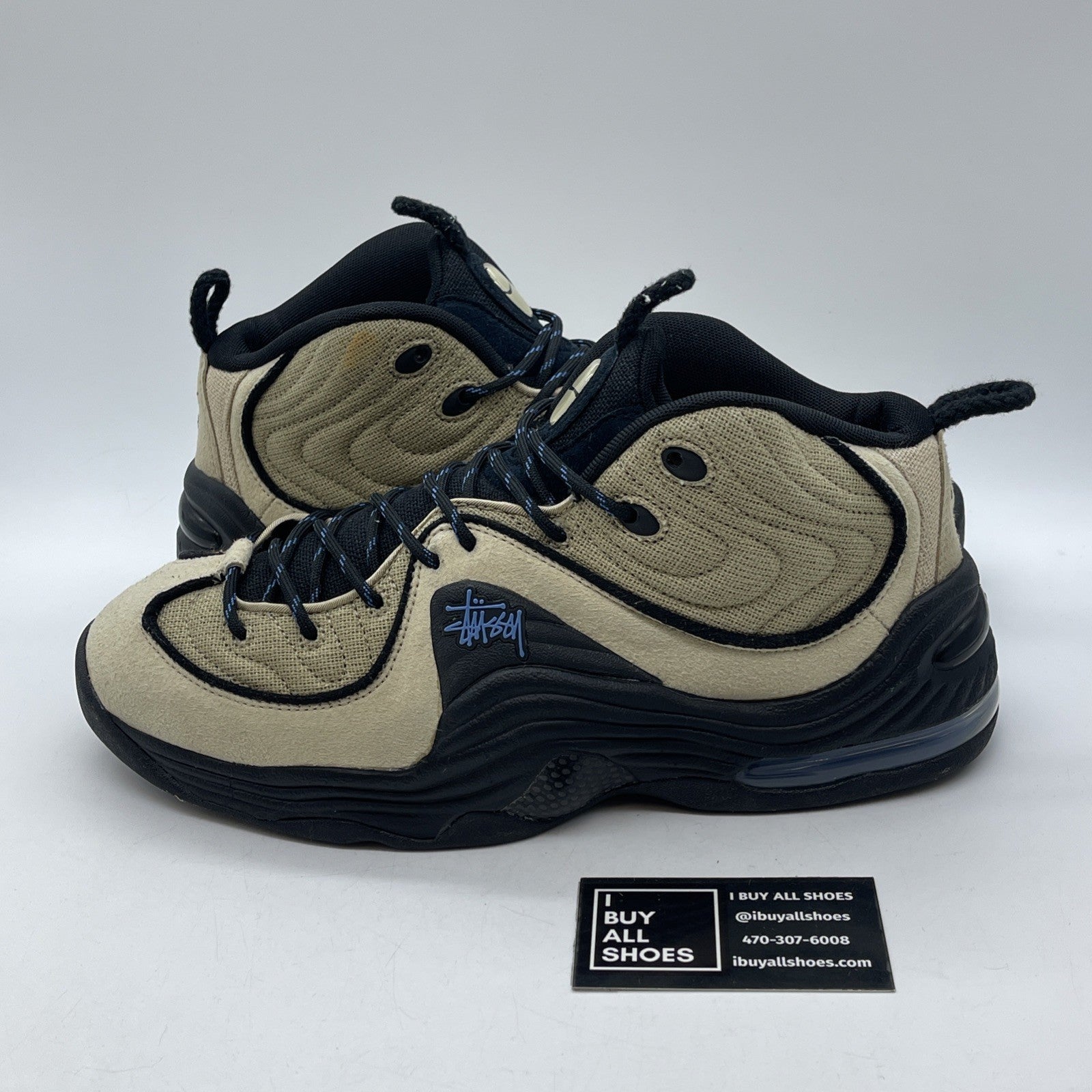 Size 11 - Nike Stussy x Air Penny 2 Rattan Limestone