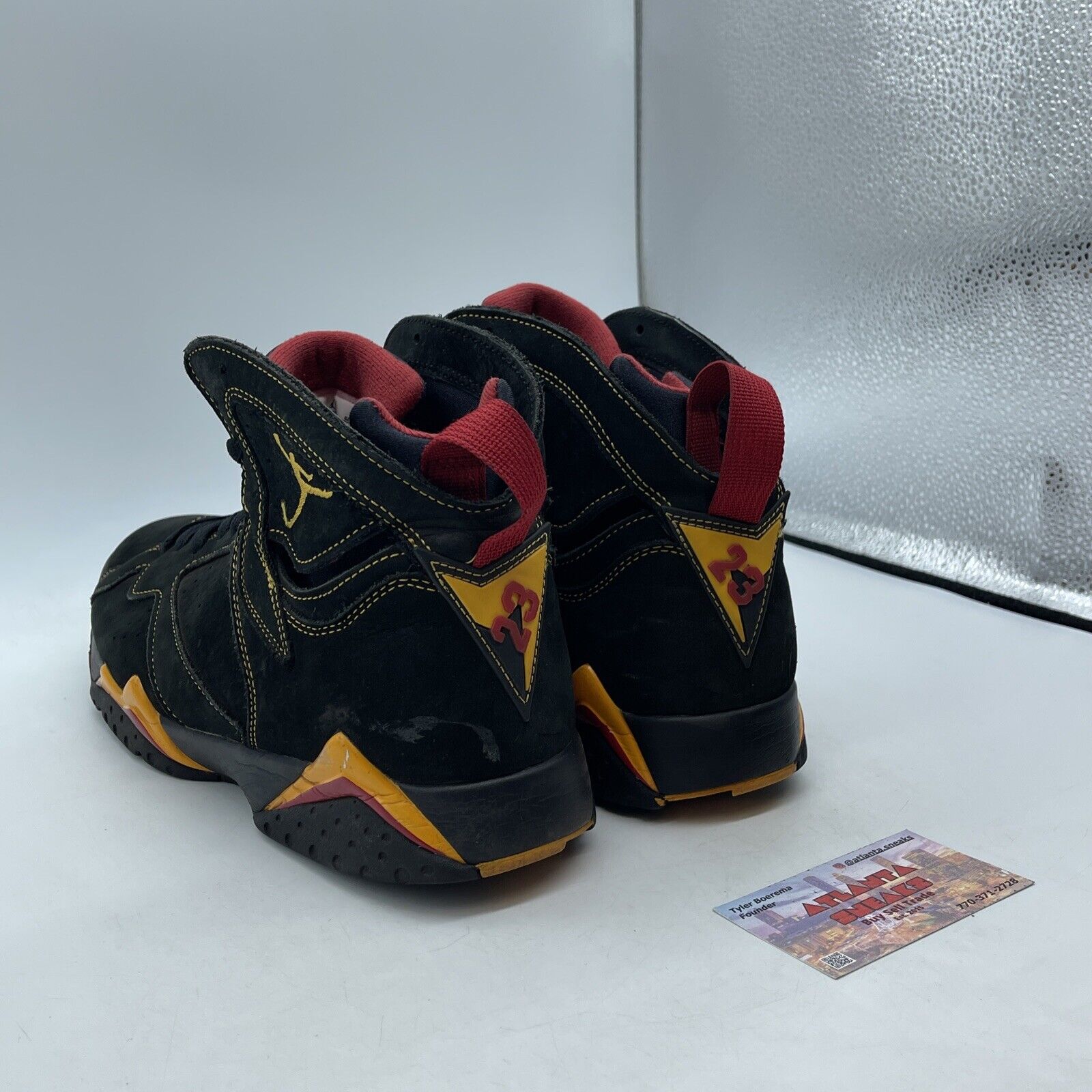 Size 12 - Jordan 7 Retro Citrus Orange Red Black Gold Suede (CU9307-081)