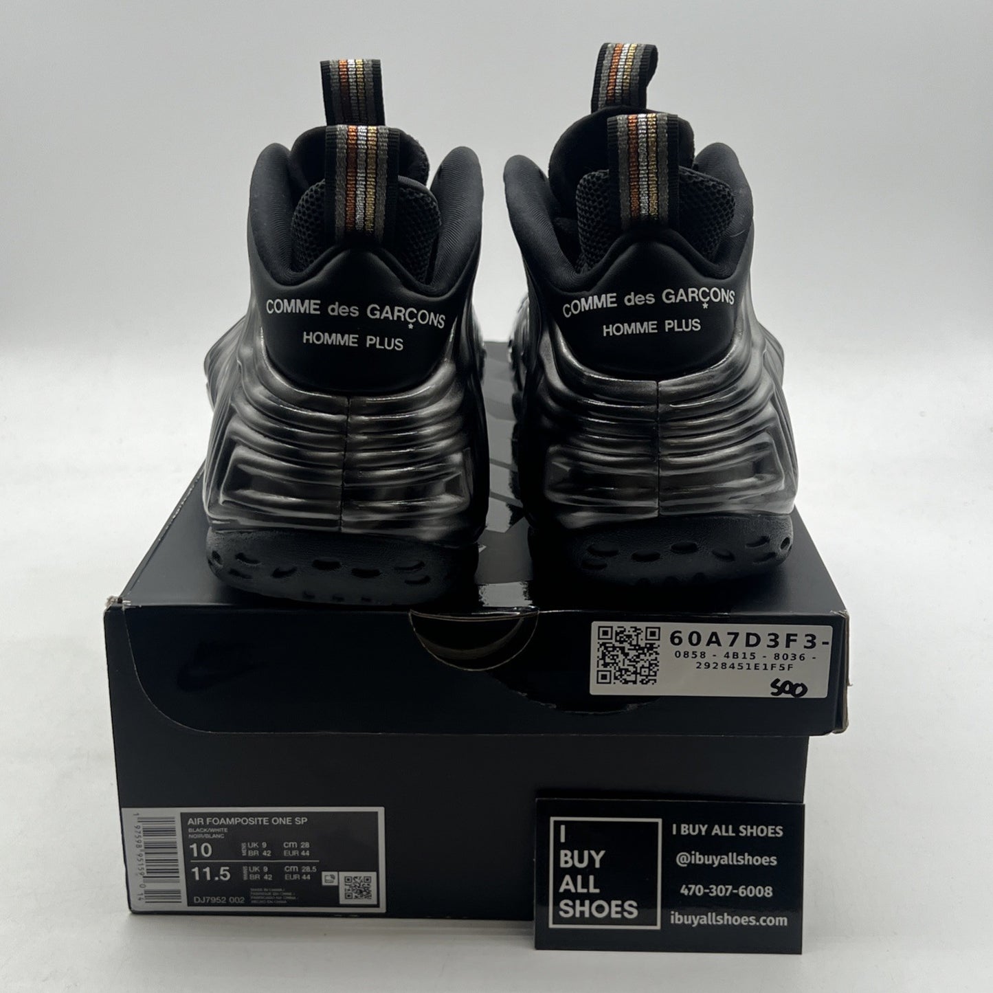 Size 10 - Nike Comme des Garçons Homme Plus x Air Foamposite One SP Cat Eye