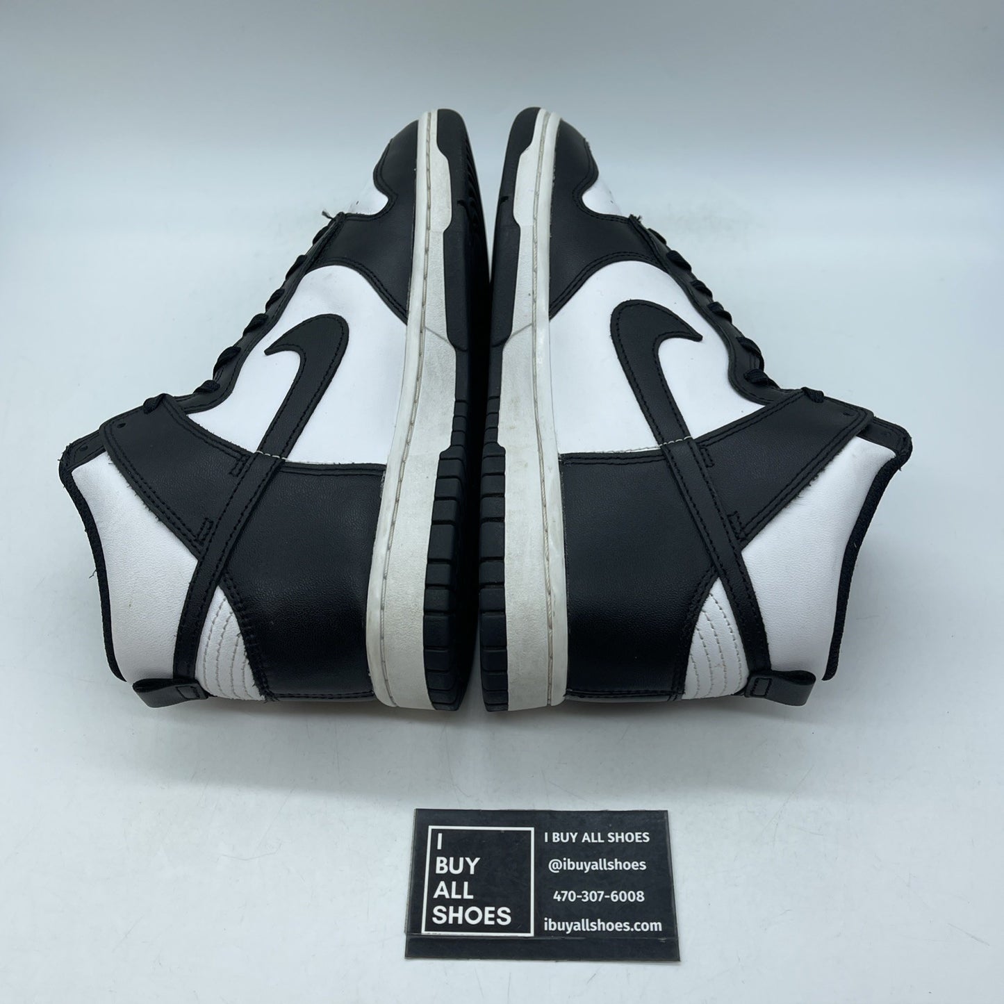 Size 8.5 - Nike Dunk High Black White Leather (DD1399-105)
