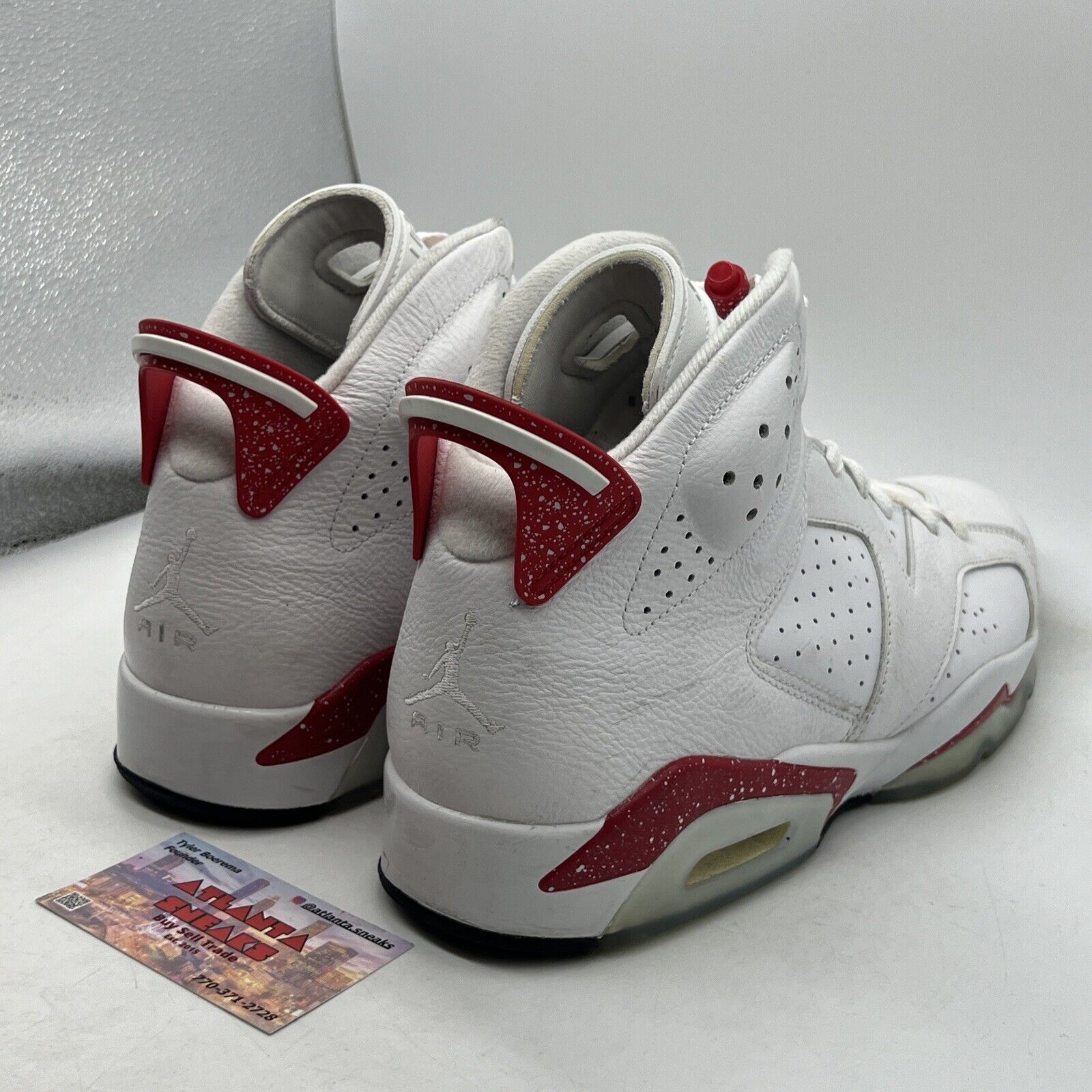 Size 12 - Jordan 6 White and University Red 2022 White Leather (CT8529-162)