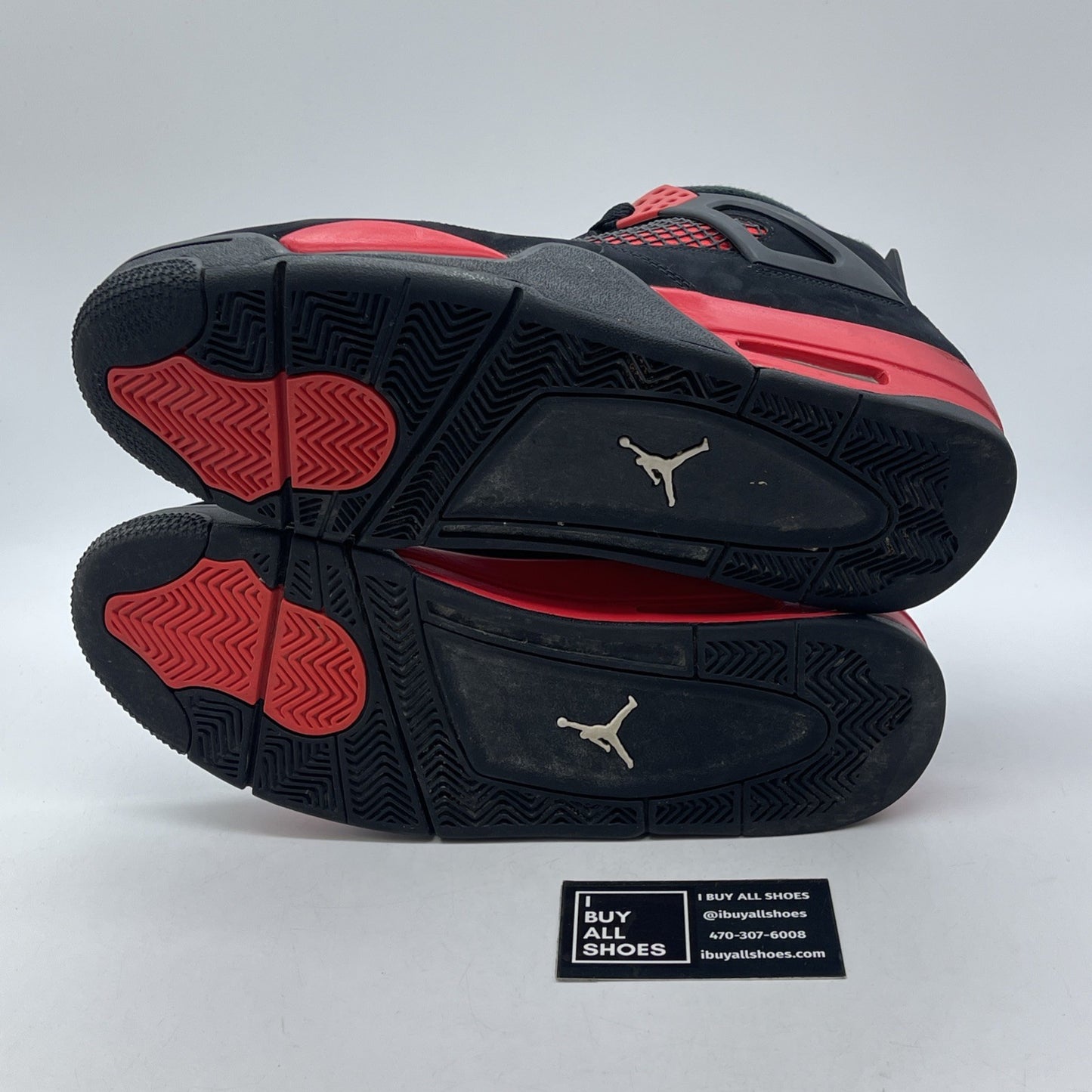 Size 10.5 - Jordan 4 Retro Mid Red Thunder Black Suede (CT8527-016)