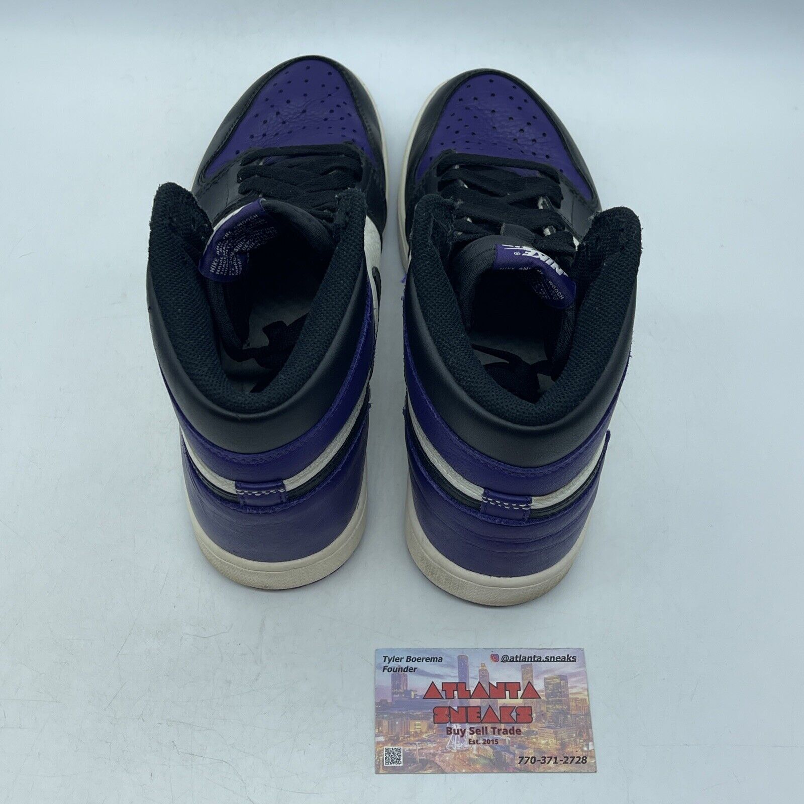 Size 8.5 - Air Jordan 1 Retro OG High Court Purple White Black (555088-501)