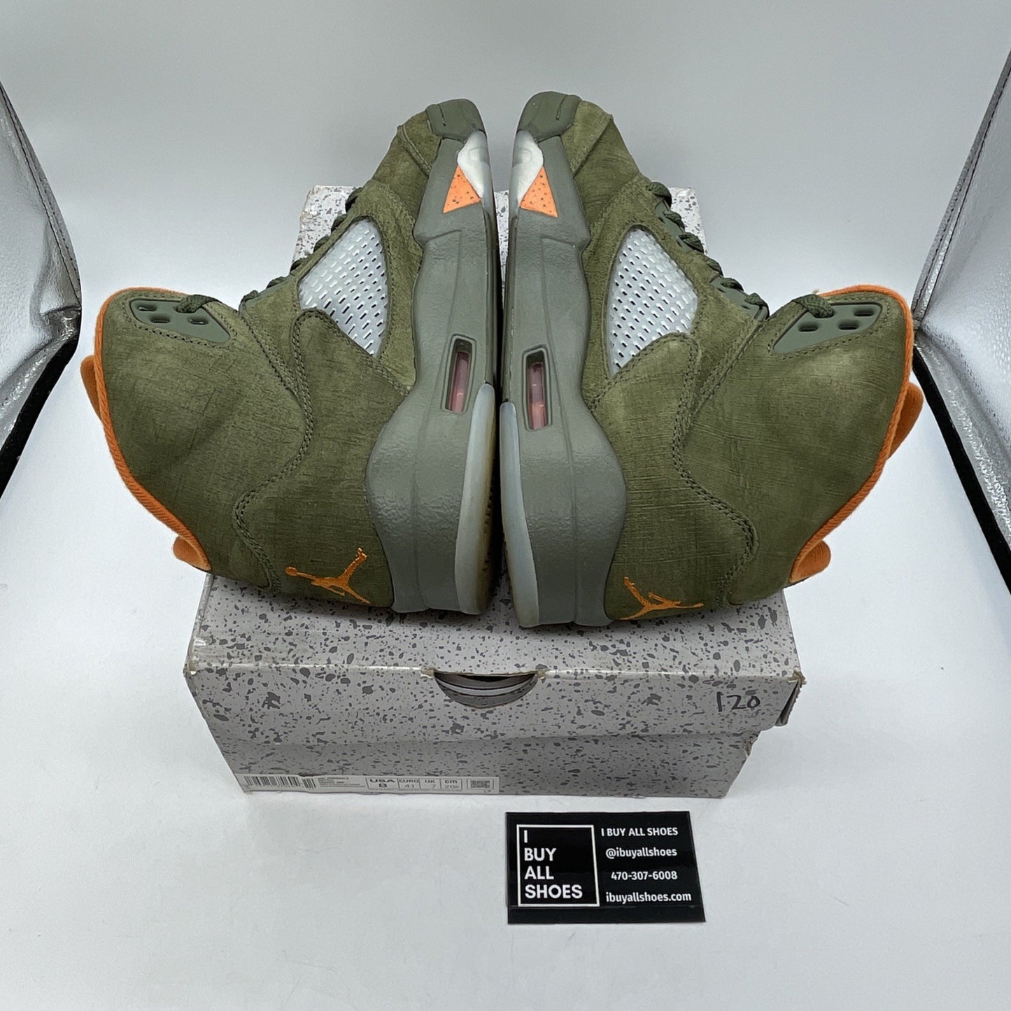 Size 8 - Air Jordan 5 Retro 2024 Olive Orange Suede (DD0587-308)
