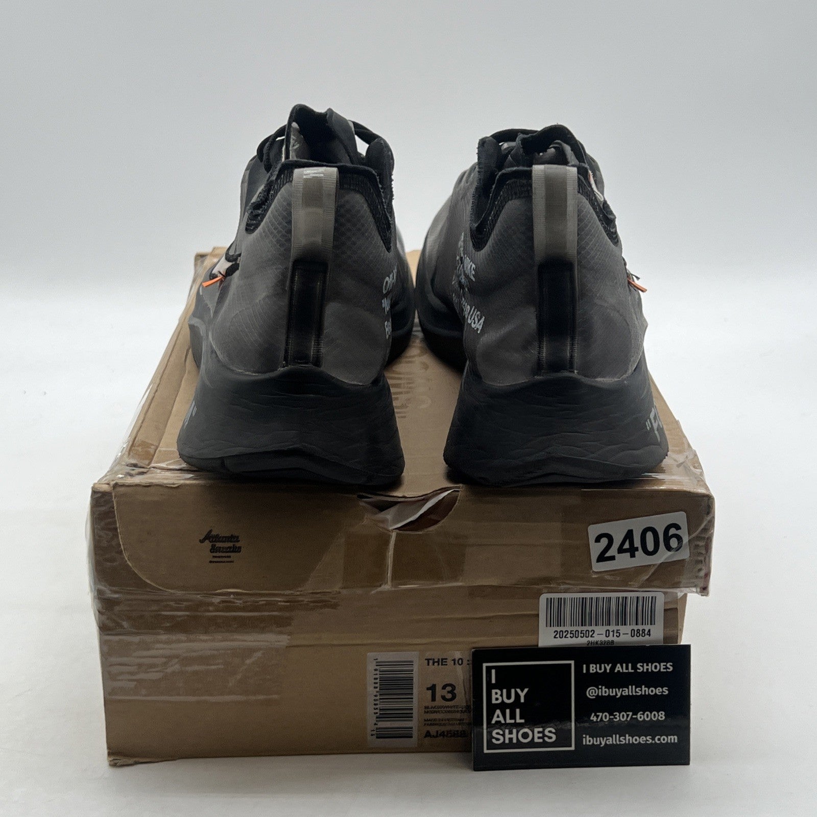 Size 13 - Nike Off-White x Zoom Fly SP Black (AJ4588-001)