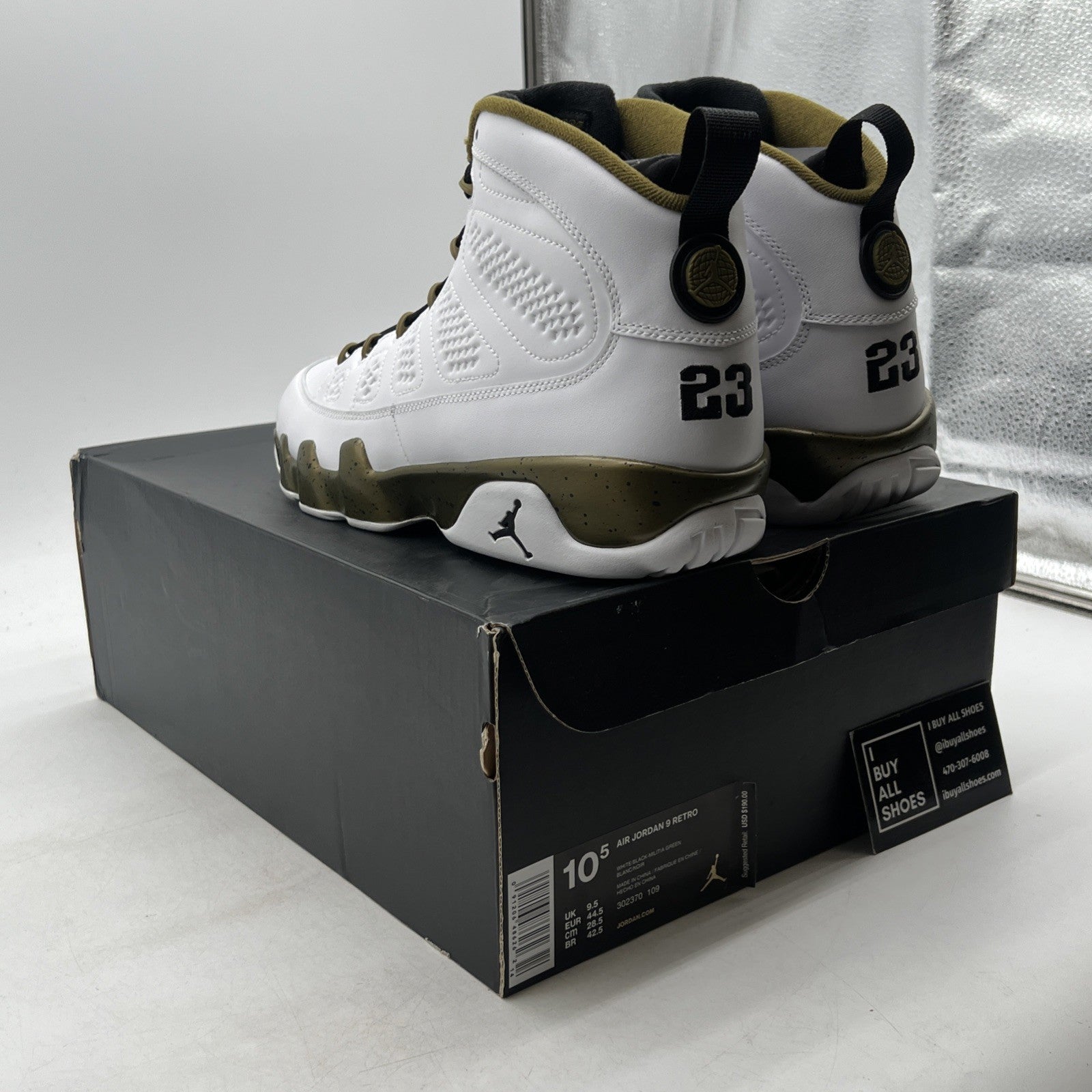 Size 10.5 - Air Jordan 9 Retro Statue (302370-109)