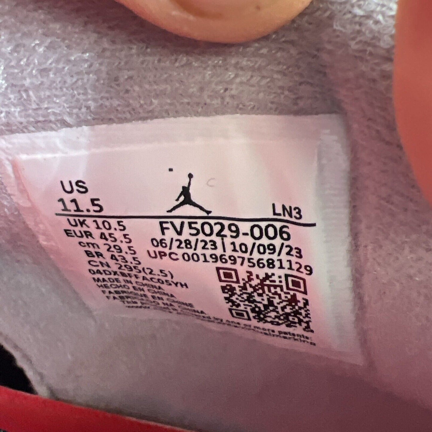 Size 11.5 - Air Jordan 4 Retro Bred Reimagined Red White Leather (FV5029-006)