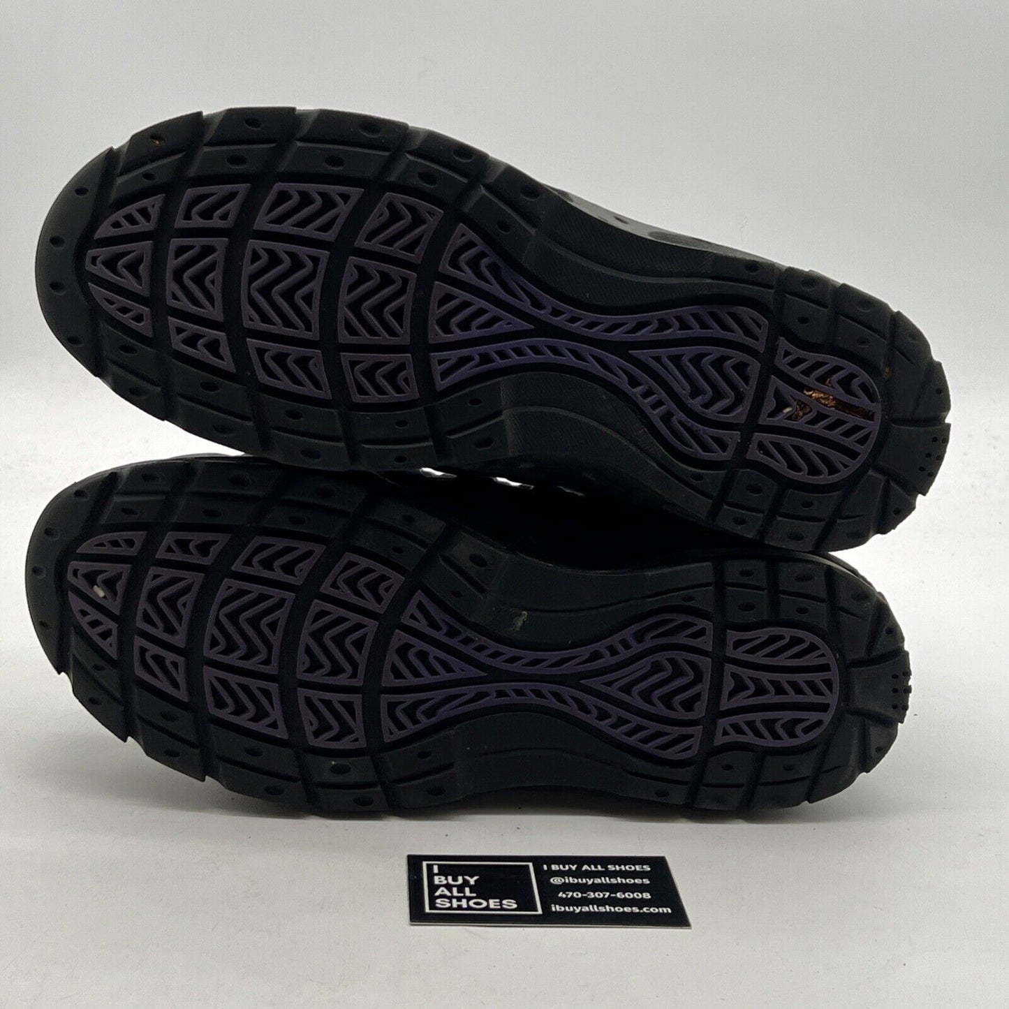 Size 12 - Nike Foamposite Black/Club Purple (333791-504)