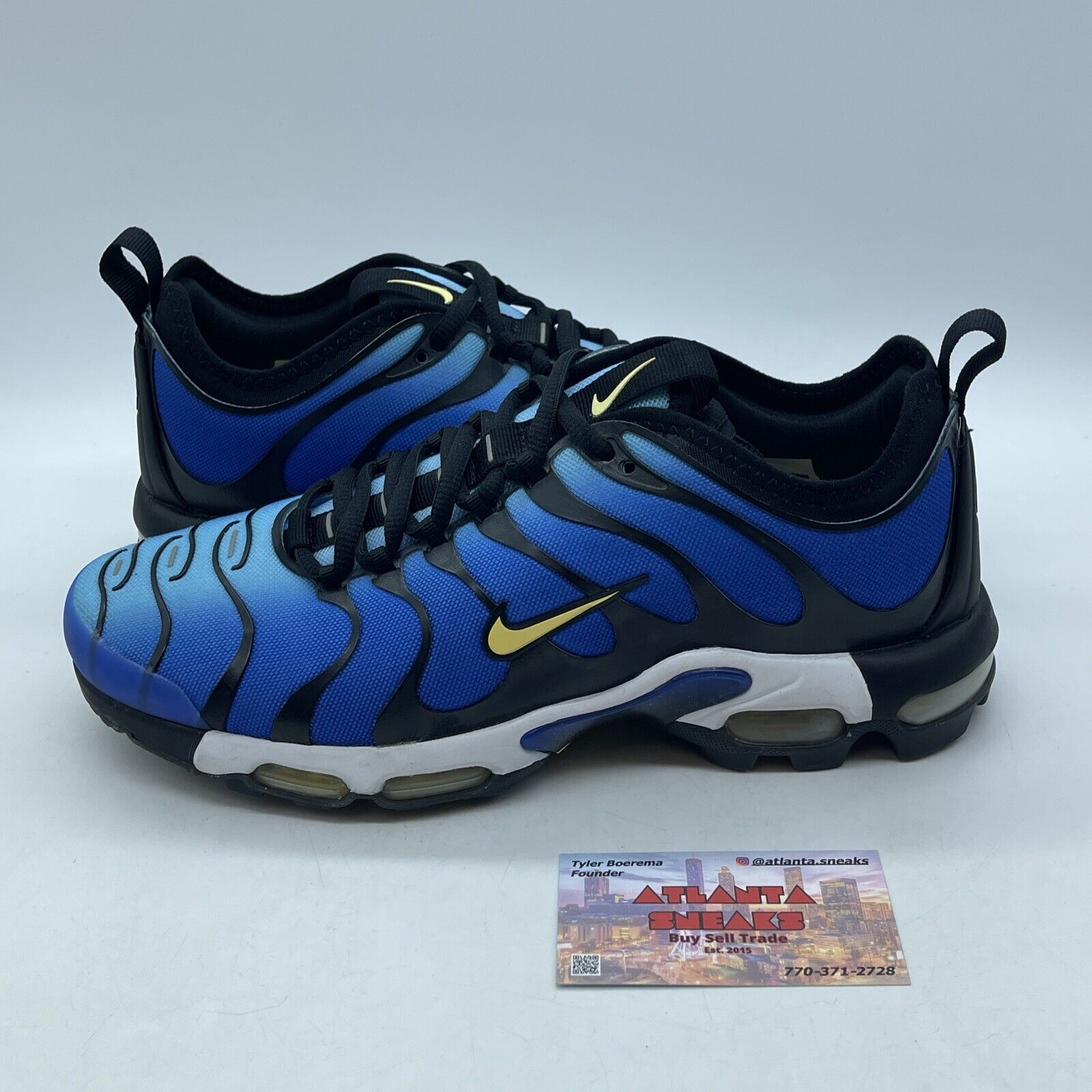 Size 8.5 - Nike Air Max Plus TN Ultra Hyper Blue White Black Yellow (898015-402)