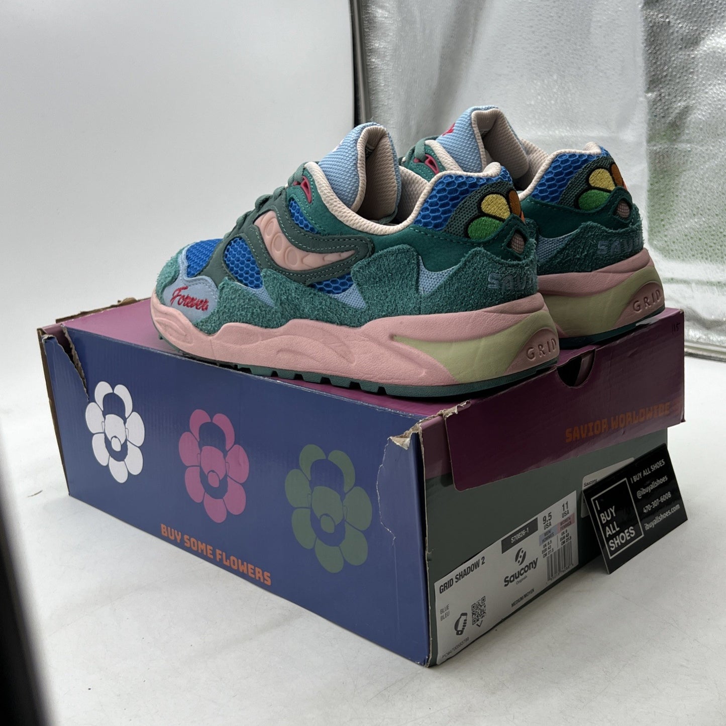 Size 9.5 - Jae Tips x Saucony Grid Shadow 2 What's the Occasion - Wear To A Date