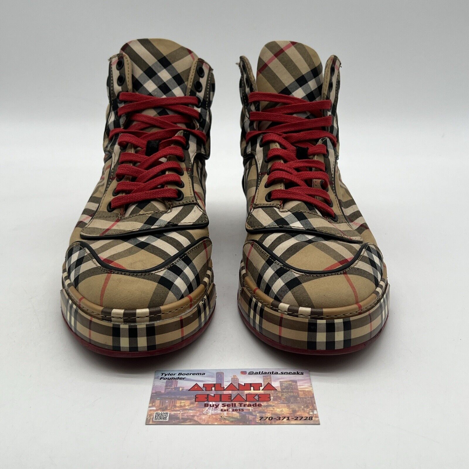 Size 8.5 - Burberry High Top Sneakers