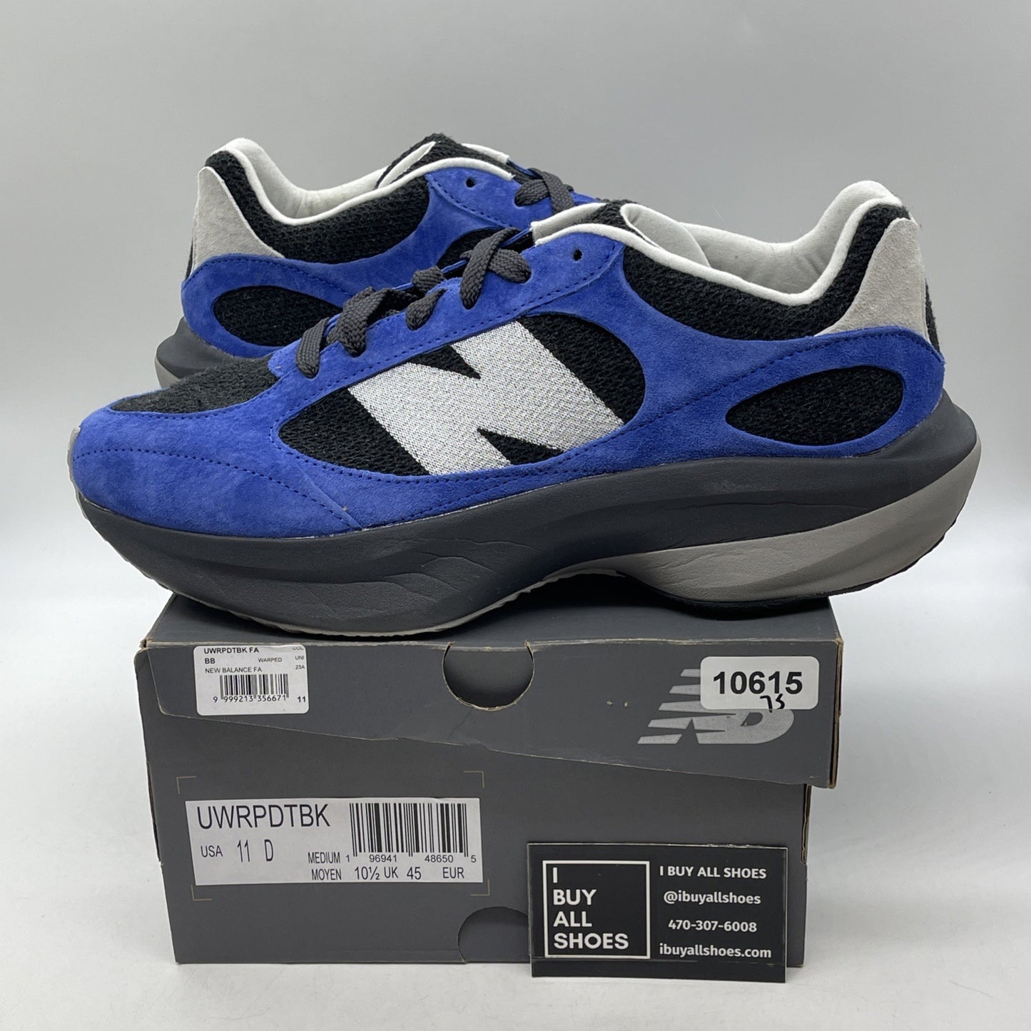 Size 11 - New Balance WRPD Runner Marine Blue Phantom Black Suede (UWRPDTBK)