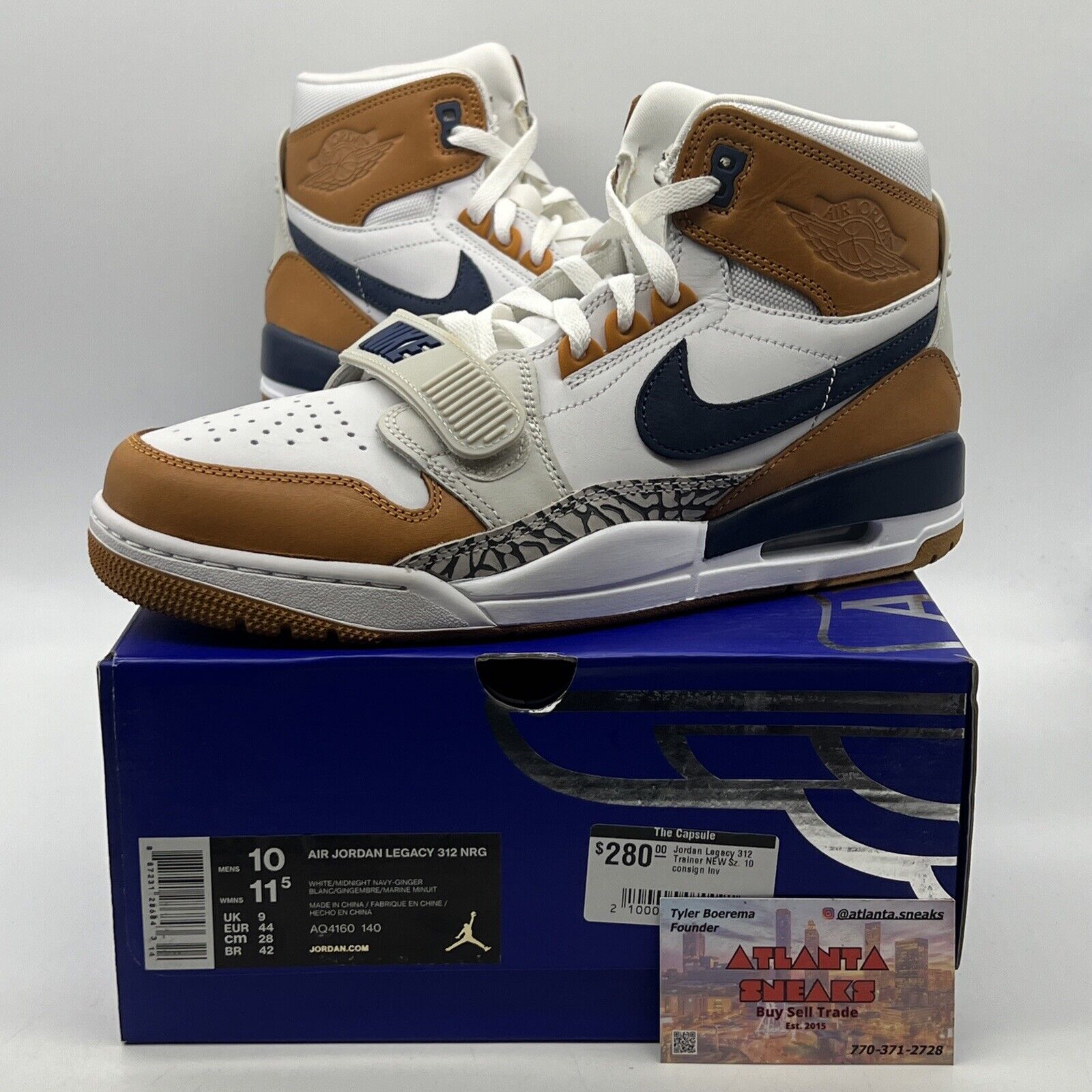 Size 10 - Just Don x Jordan Legacy 312 Medicine Ball White Leather (AQ4160-140)