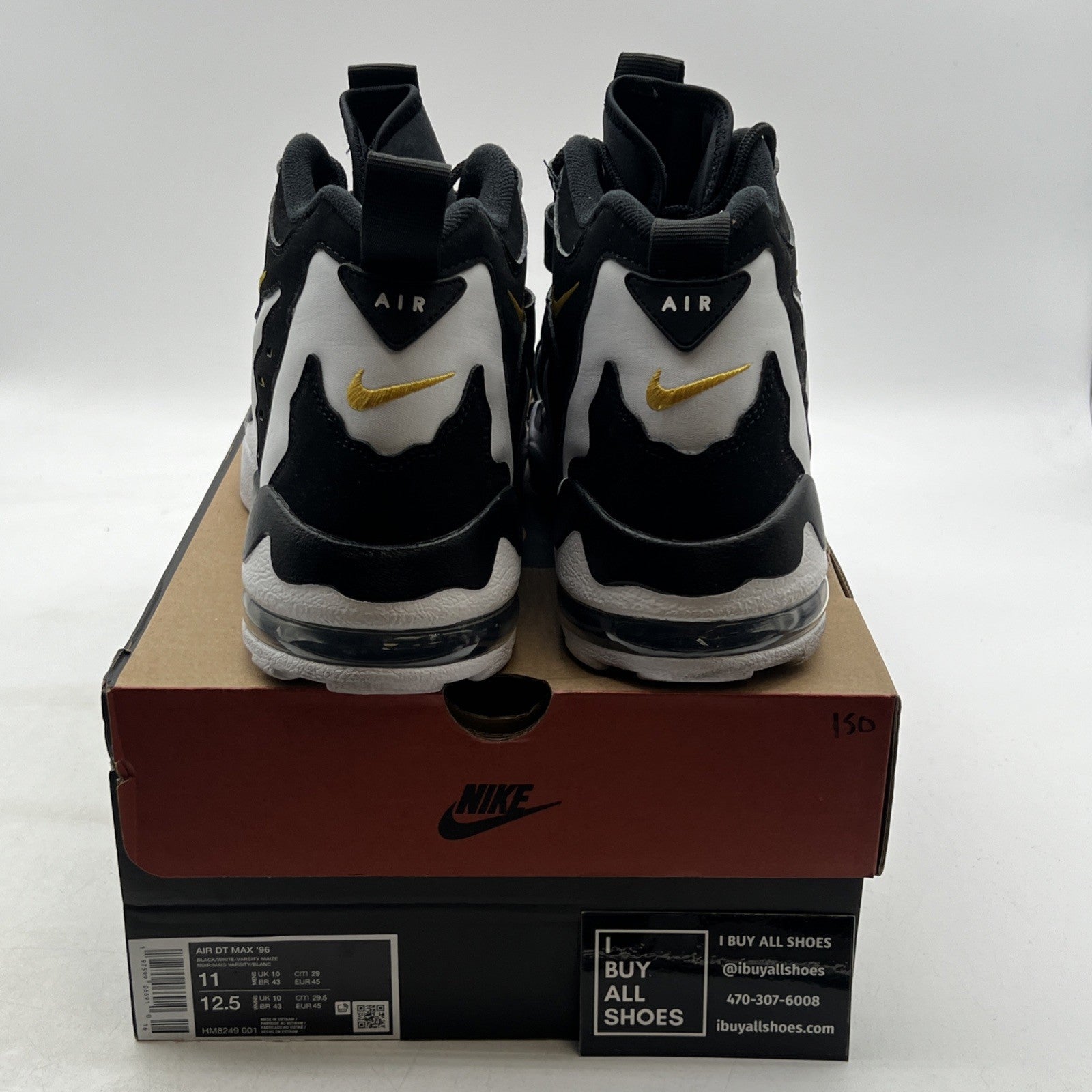 Size 11 -  Air Dt Max ‘96 Black White 2024 Yellow Suede Leather  (HM8249-001)