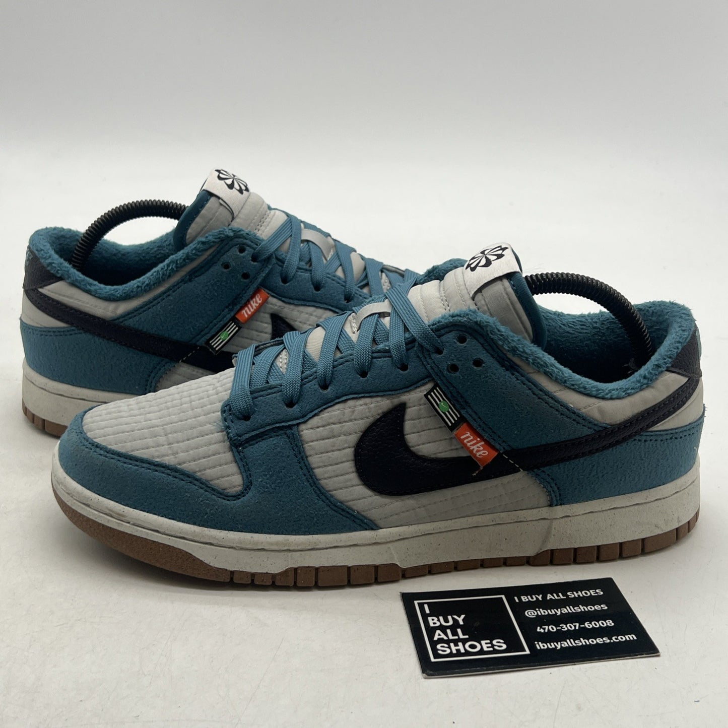 Size 9 - Nike Dunk Low SE Next Nature Rift Blue/Gray Fog/Sail/Cave Purple