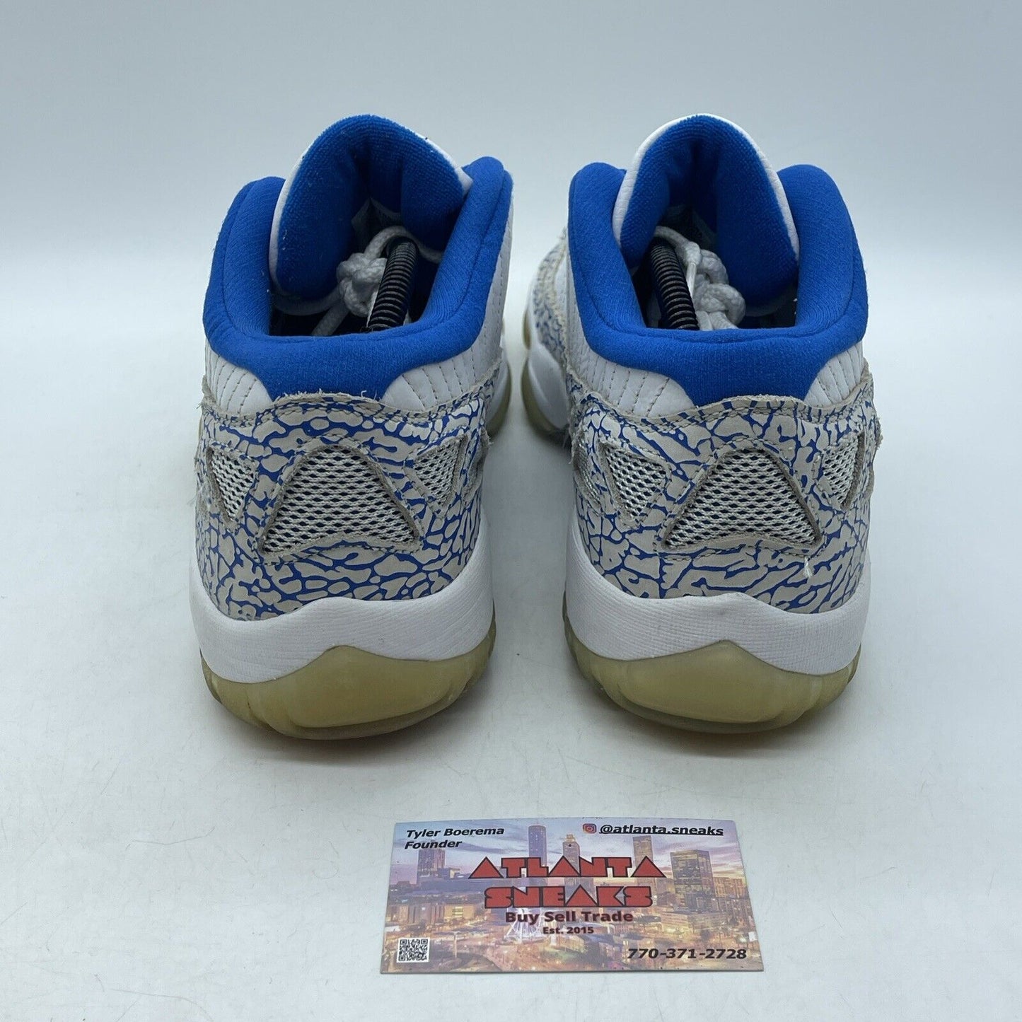 Size 10.5 - Air Jordan 11 Retro Low IE Grey Suede White Leather (306008-172)