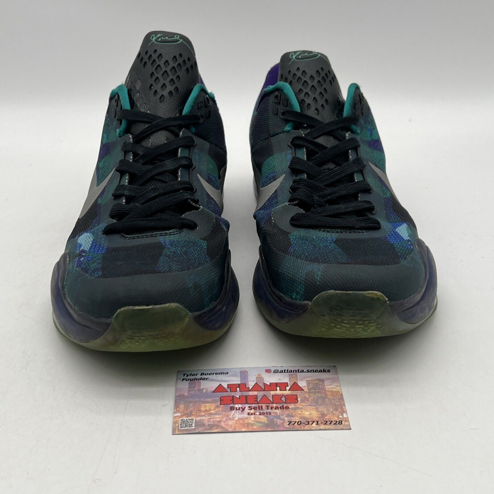Size 12 - Nike Kobe 10 Overcome Purple Blue Green (705317-305)