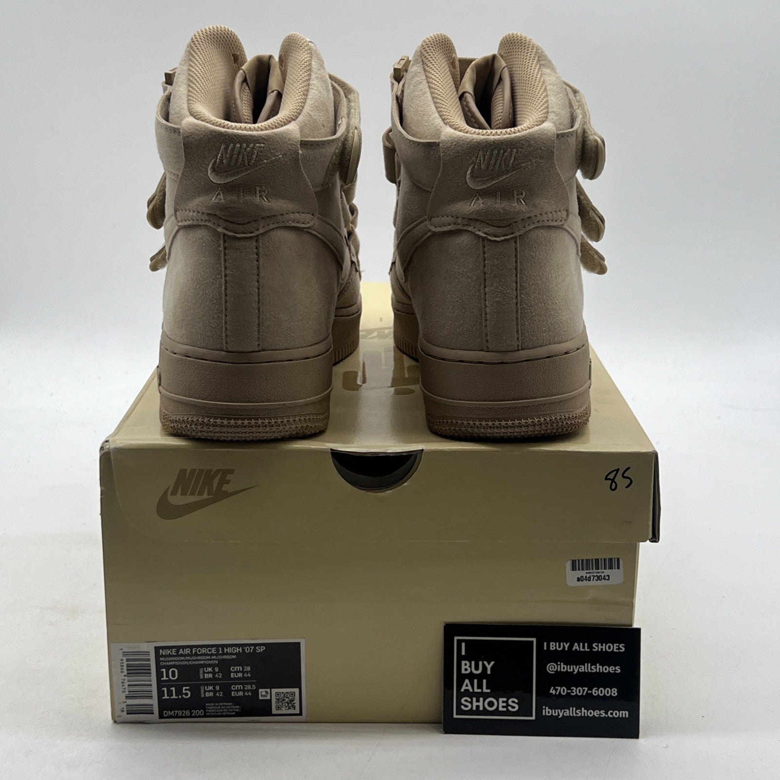 Size 10 - Nike Billie Eilish x Air Force 1 '07 SP High Mushroom (DM7926-200)