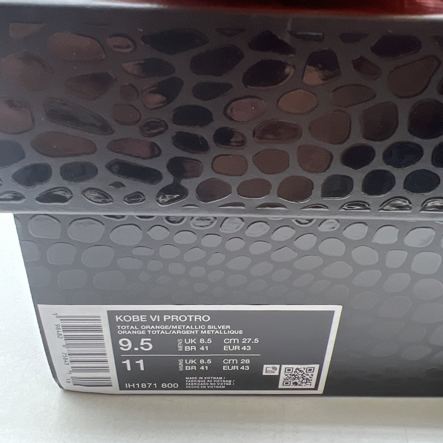 Size 9.5 - Nike Zoom Kobe 6 Protro Total Orange (IH1871-800)