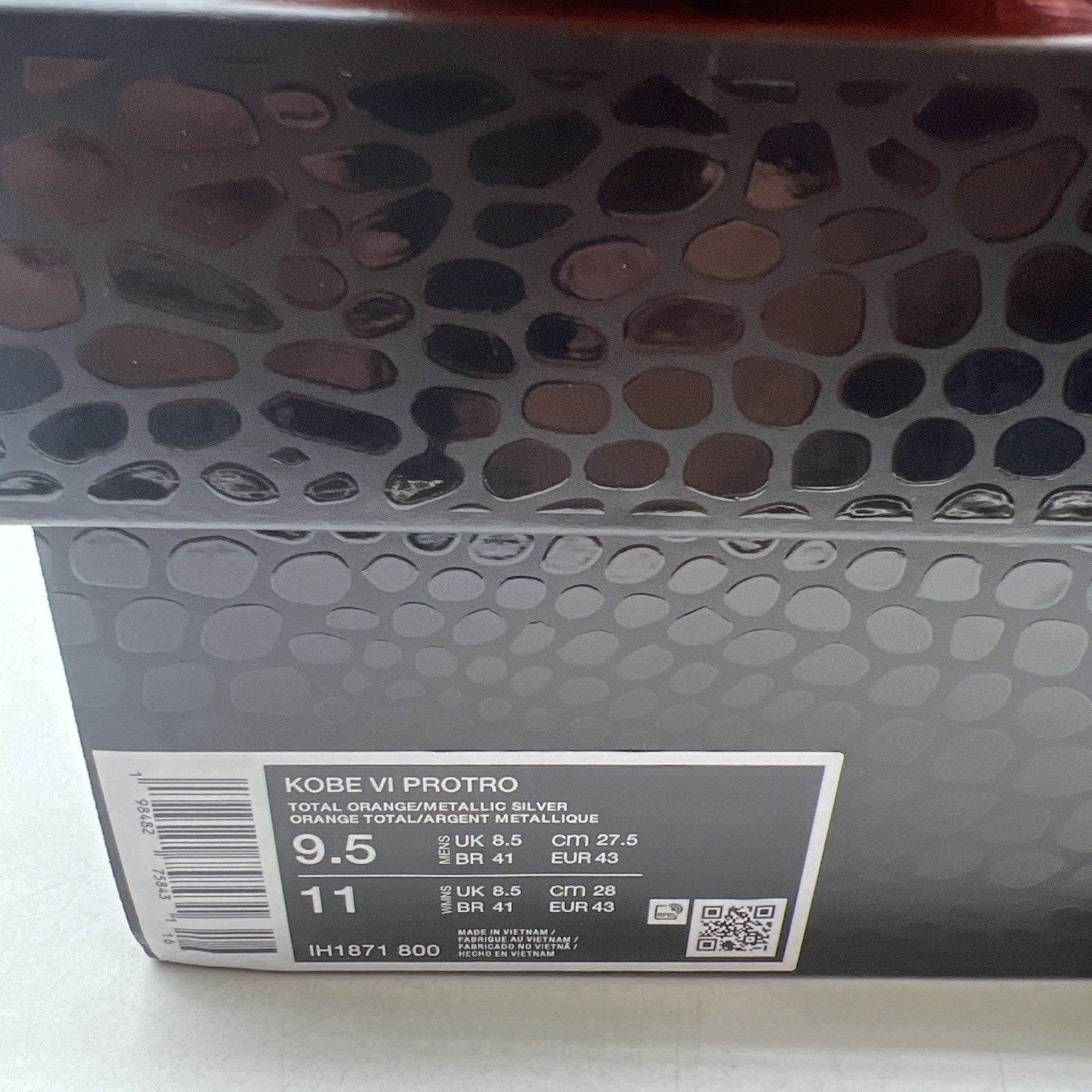 Size 9.5 - Nike Zoom Kobe 6 Protro Total Orange (IH1871-800)