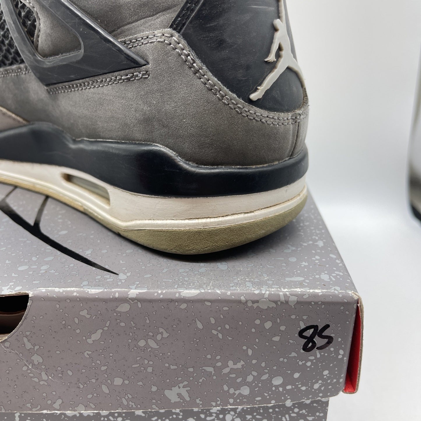 Size 11 - Jordan 4 Retro Mid Infrared Grey Black Suede (DH6927-061)