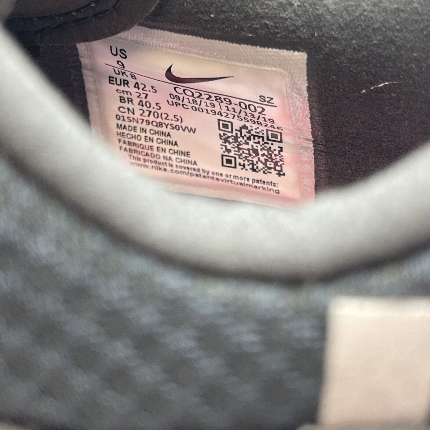 Size 9 - Nike Undefeated x Air Max 90 Anthracite Black Grey Suede (CQ2289-002)