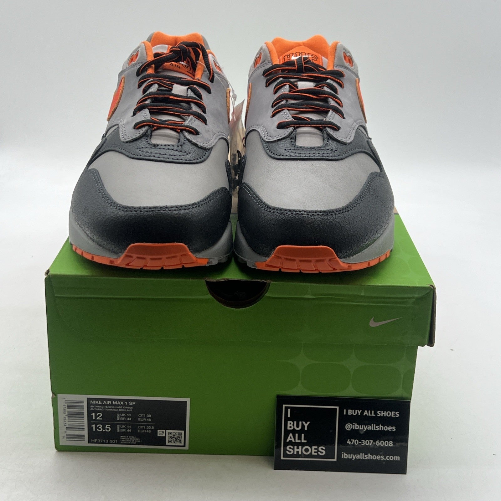 Size 12 - HUF x Nike Air Max 1 SP Orange (HF3713-001)