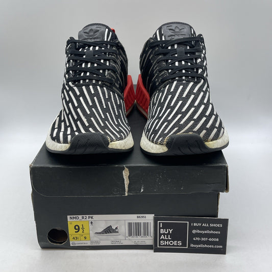 Size 9.5 - Adidas NMD_R2 PK Core Black Stripe (BB2951)