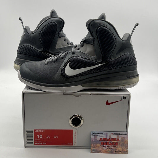 Size 10 - Nike LeBron 9 Cool Grey (469764-007)