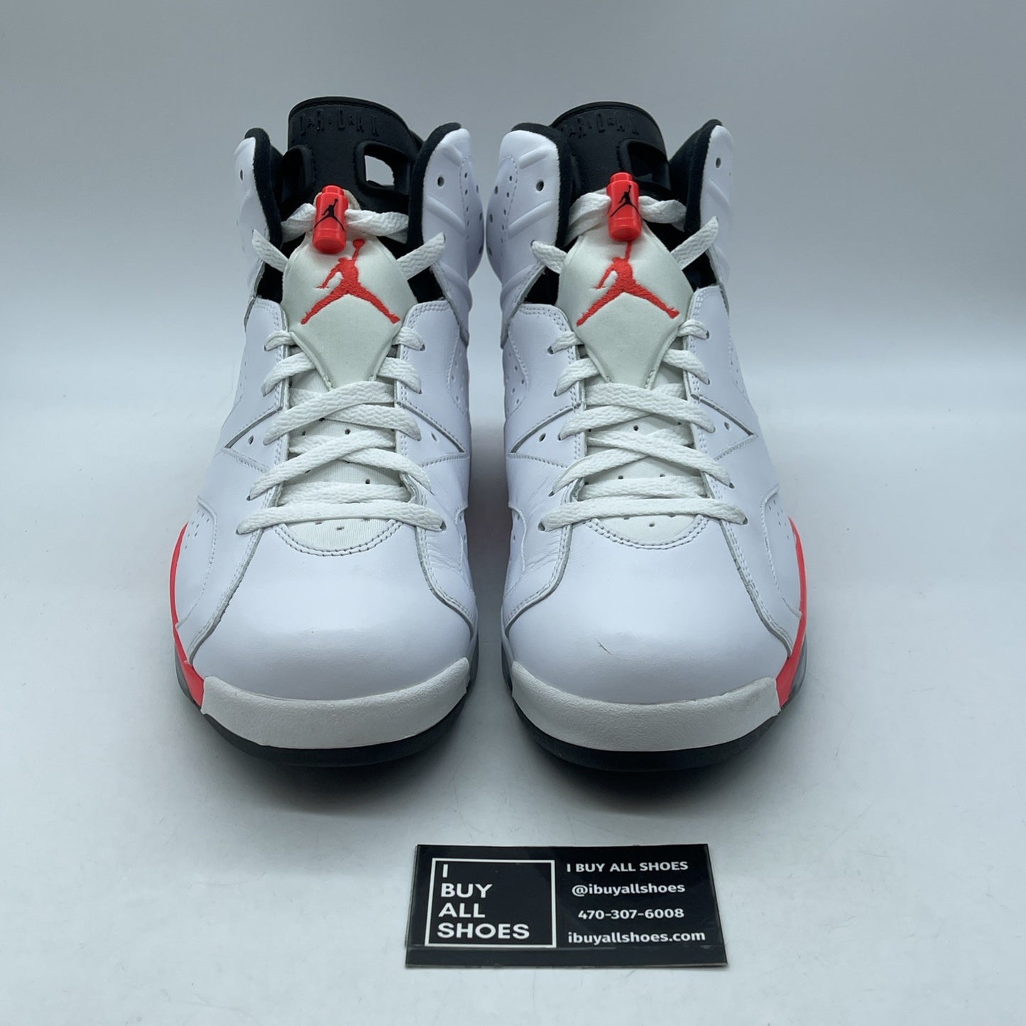 Size 12 - Air Jordan 6 Retro 2014 White Infrared Leather (384664-123)