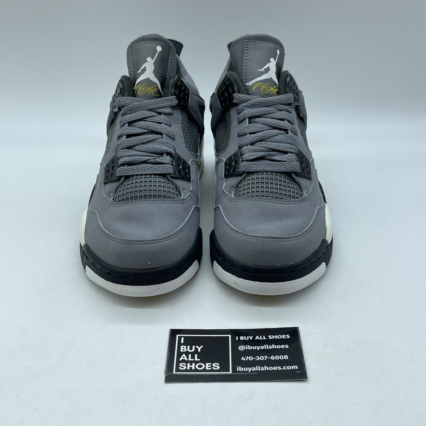 Size 7.5 - Air Jordan 4 Retro 2004 Cool Grey Black Suede (308497-001)