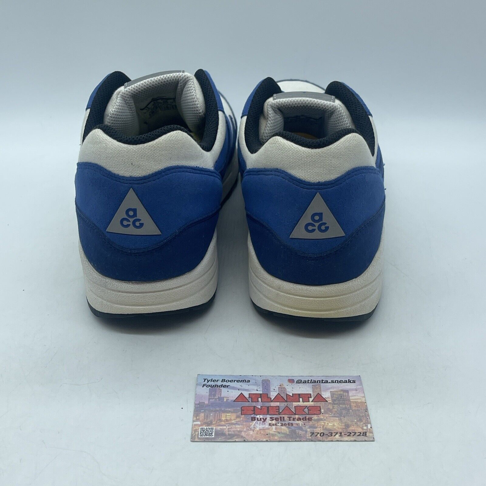 Size 12 - Nike Air Max 1 ACG Pack - Deep Royal Blue White Blue (308866-403)