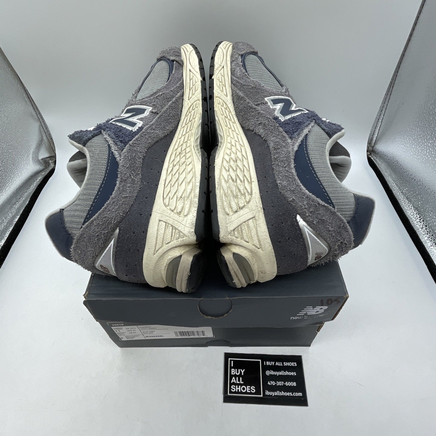 Size 11 - New Balance 2002R Castlerock Navy Grey Suede Leather (M2002REL)
