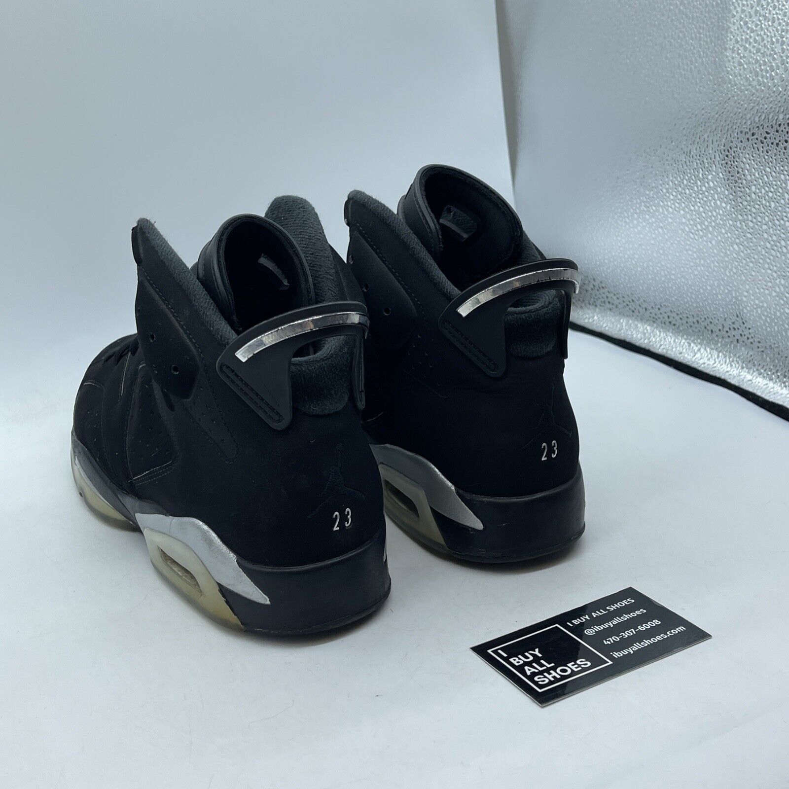 Size 11 - Jordan 6 Retro Mid Chrome Black Silver Suede Rubber (DX2836-001)