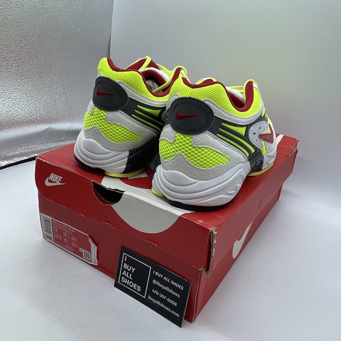 Size 12 - Nike Air Ghost Racer Retro Neon Yellow (AT5410-100)