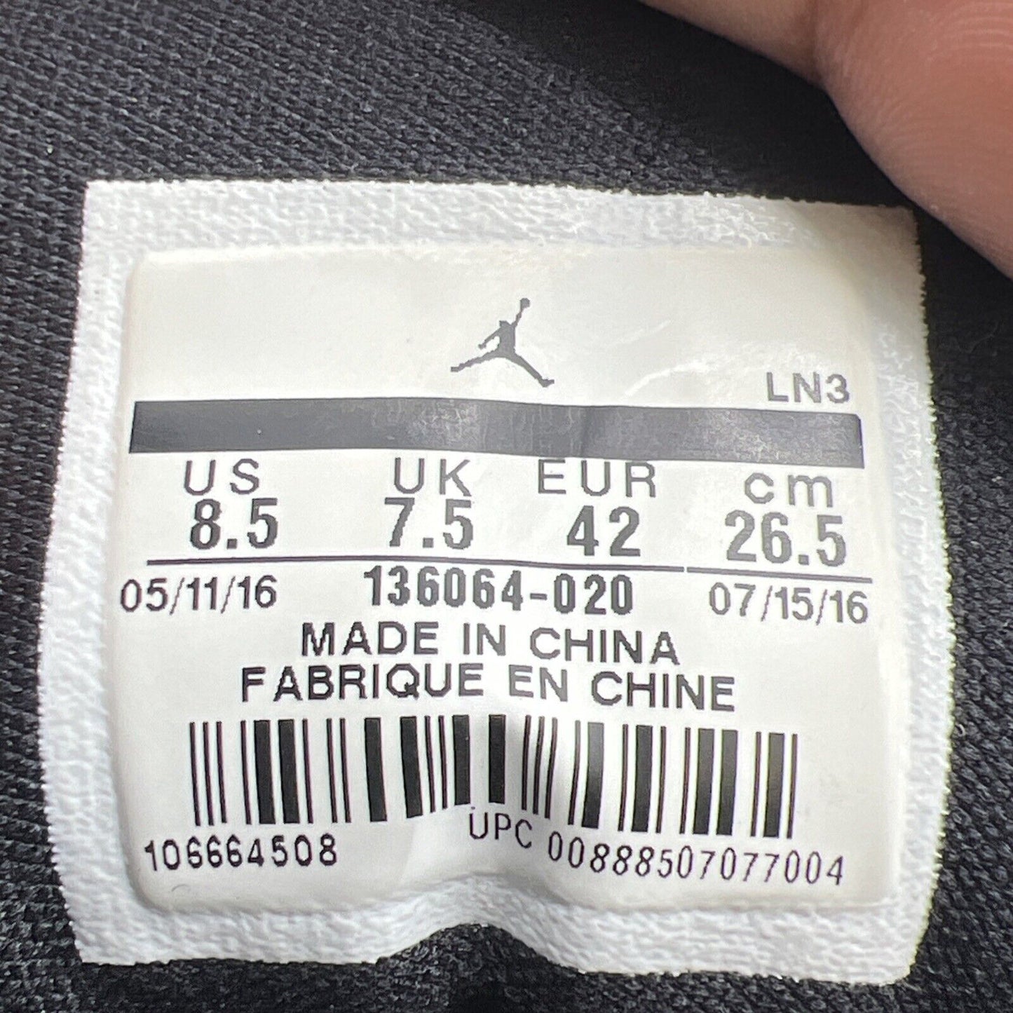 Size 8.5 - Air Jordan 3 Retro Cyber Monday (136064-020)