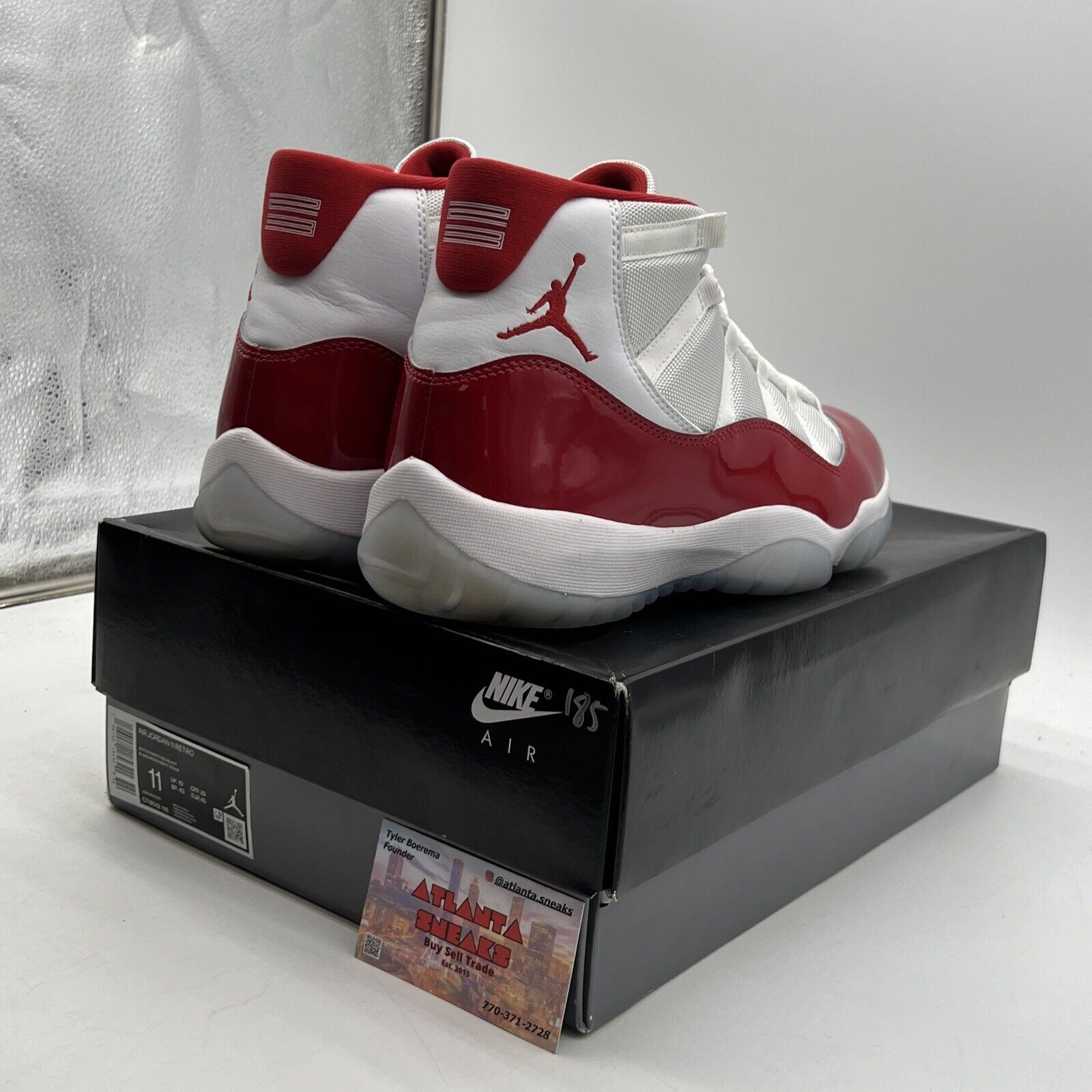 Size 11 - Jordan 11 Retro High Cherry White Red Leather (CT8012-116)