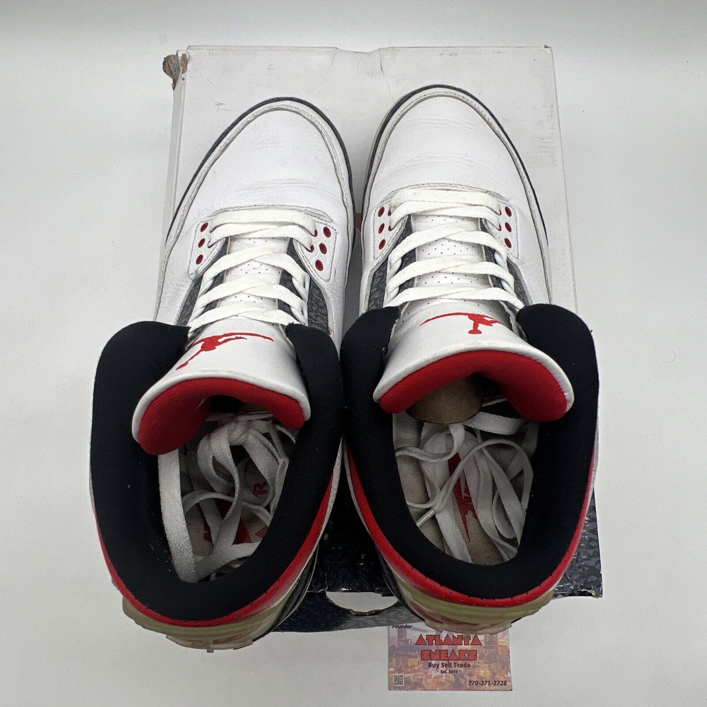 Size 11 - Jordan 3 Retro Denim SE Fire Red 2020 White Red Navy (CZ6431-100)