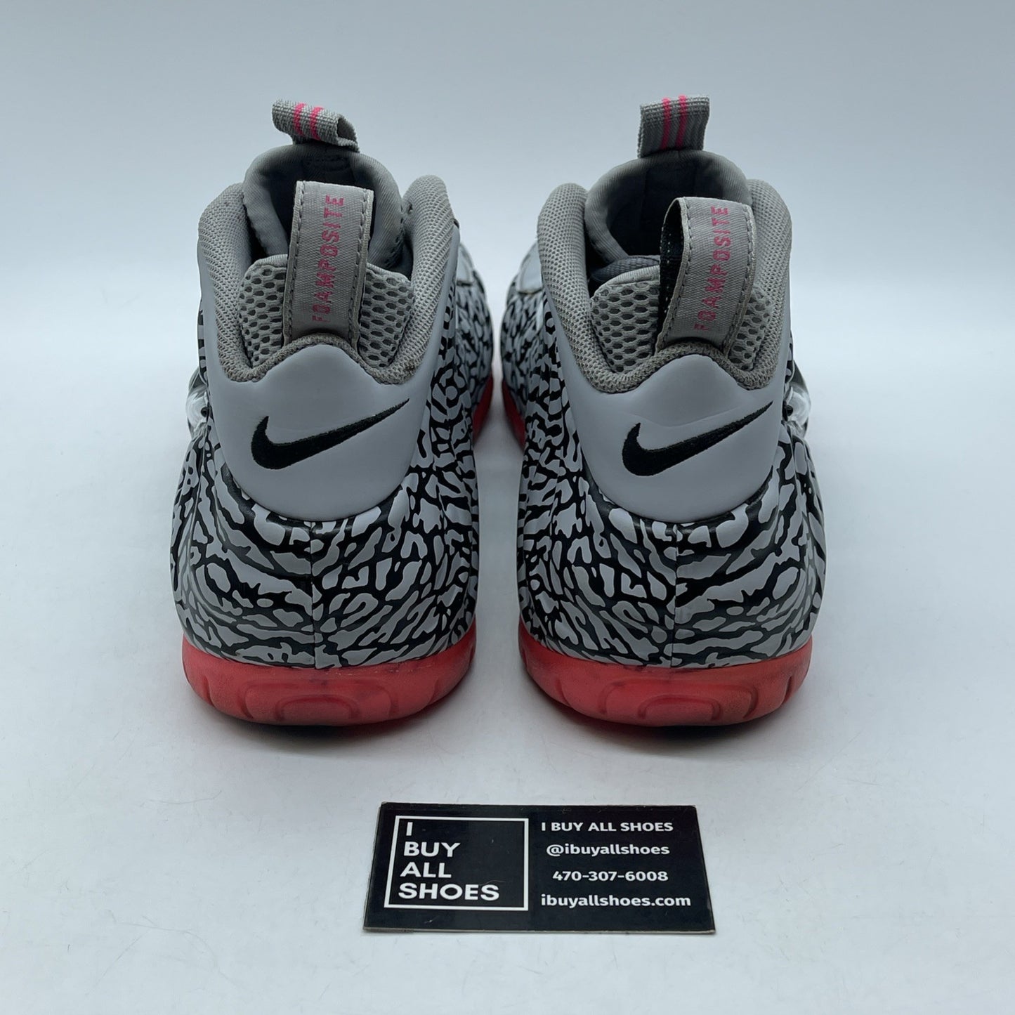 Size 11.5 - Nike Air Foamposite Pro PRM Elephant Print Grey Black (616750-002)