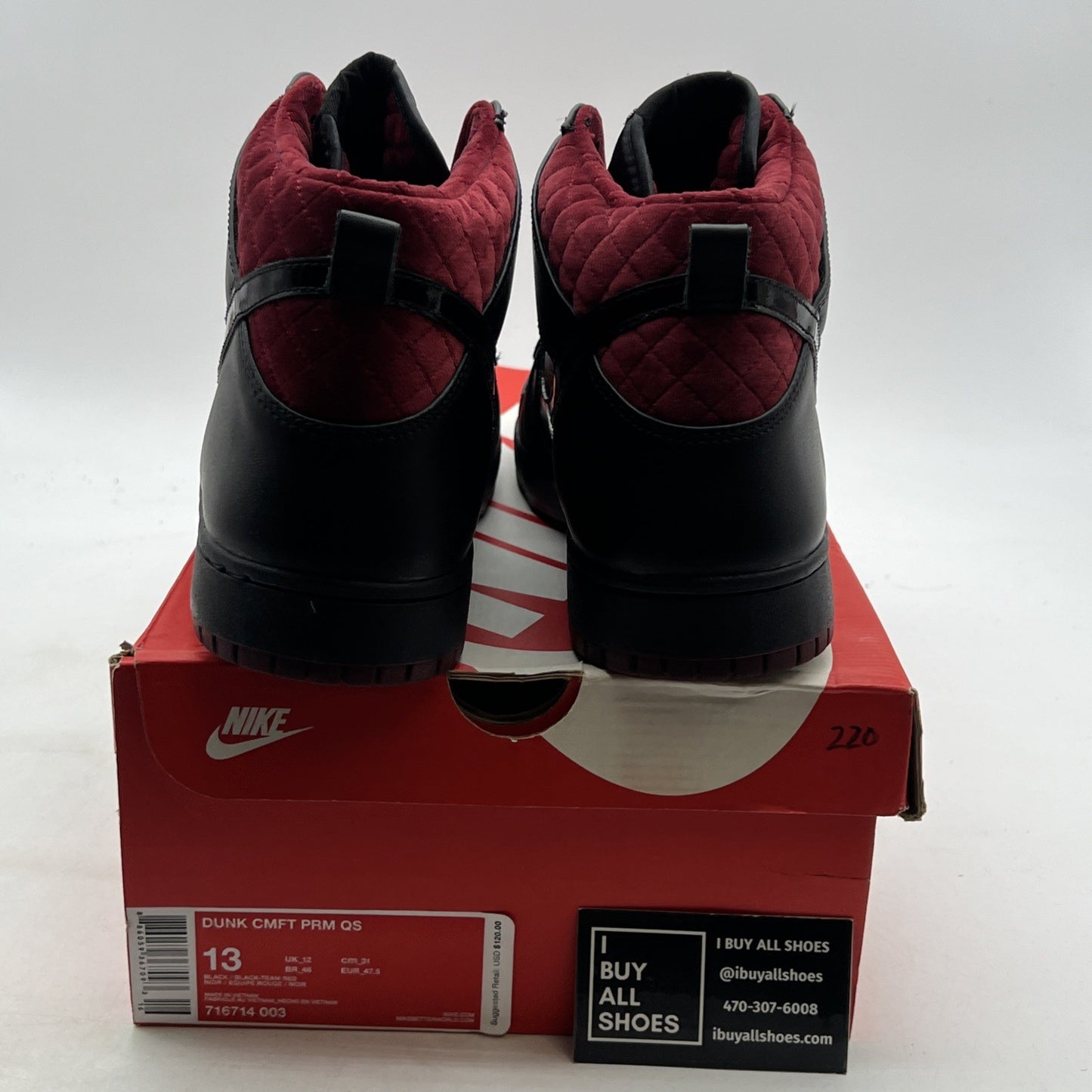 Size 13 - Nike Dunk CMFT PRM QS Coffin (716714-003)