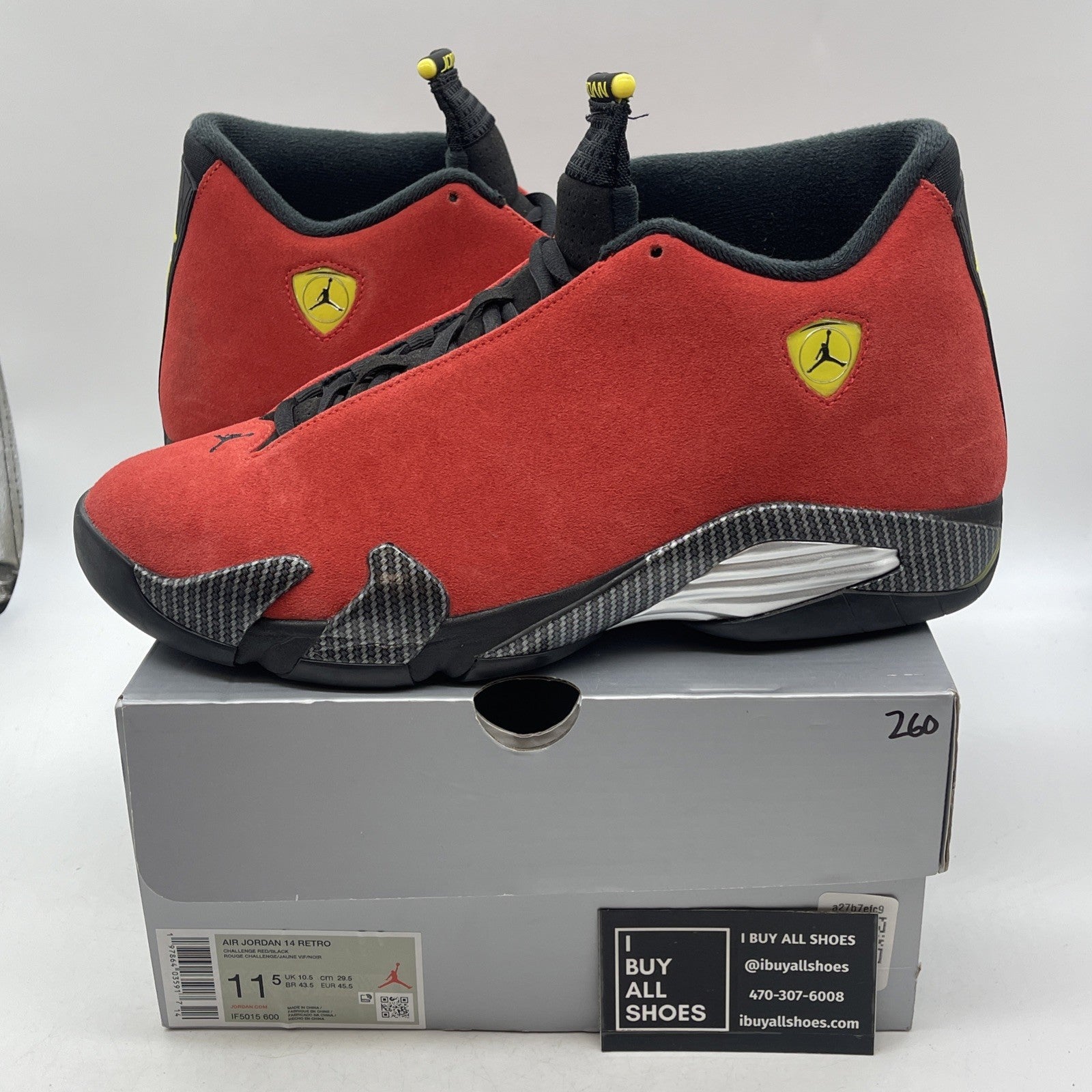 Size 11.5 - Air Jordan 14 Retro Ferrari (IF5015-600)