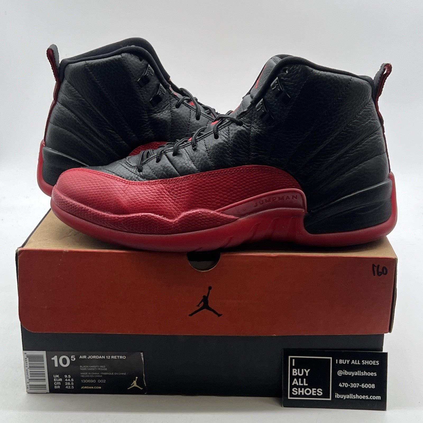 Size 10.5 - Air Jordan 12 Retro Mid Flu Game (130690-002)