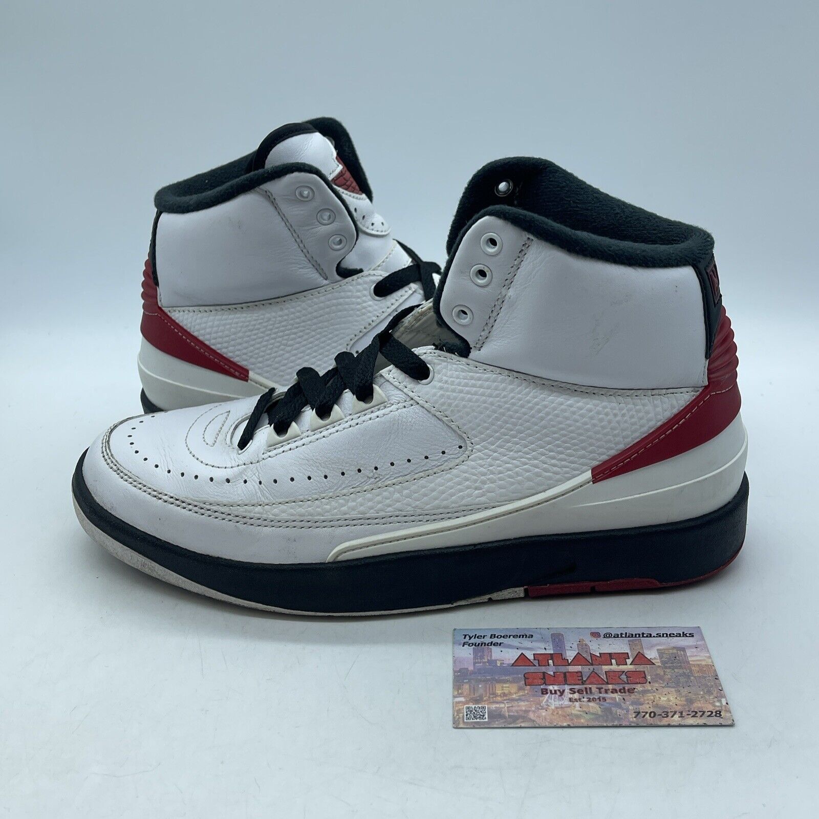 Size 7 - Jordan 2 Retro Mid Chicago Red Black White Leather (DX2591-106)