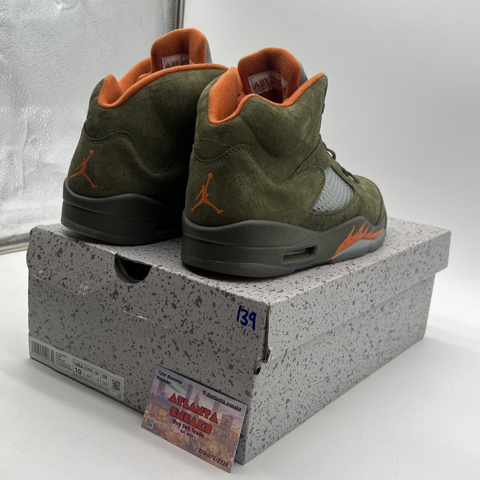 Size 10 - Air Jordan 5 Retro 2024 Olive Orange Grey (DD0587-308)