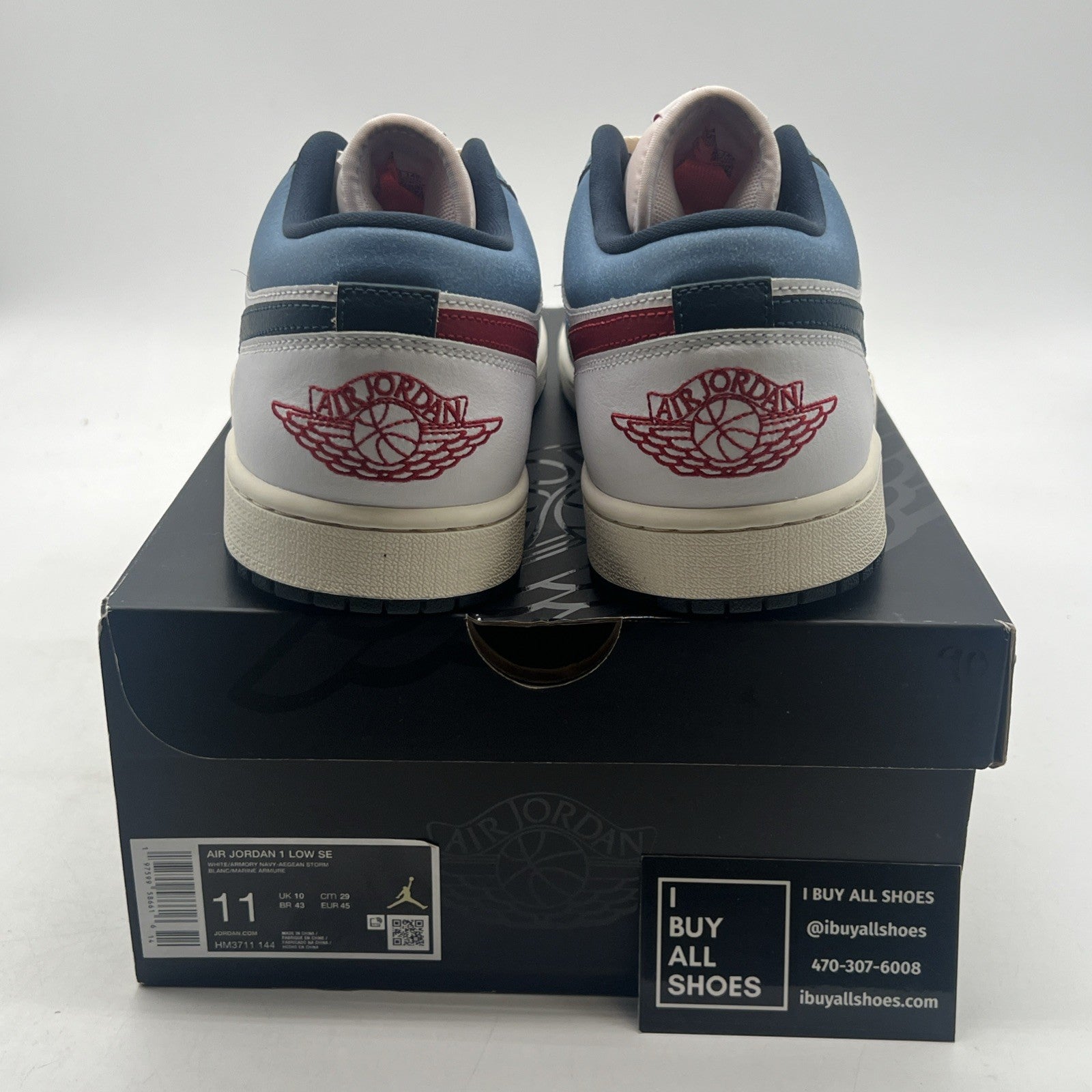 Size 11 - Air Jordan 1 SE Low Motion Pack Armory Blue (HM3711-144)